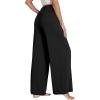 image:imageWiWi Pajama Pants for Women Bamboo Viscose Super Soft Bottoms Plus Size Cooling Wide Leg Casual Lounge Yoga Sweatpants S4XDblack