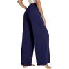 image:imageWiWi Pajama Pants for Women Bamboo Viscose Super Soft Bottoms Plus Size Cooling Wide Leg Casual Lounge Yoga Sweatpants S4XDnavy