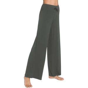 image:imageWiWi Pajama Pants for Women Bamboo Viscose Super Soft Bottoms Plus Size Cooling Wide Leg Casual Lounge Yoga Sweatpants S4XAiron Grey