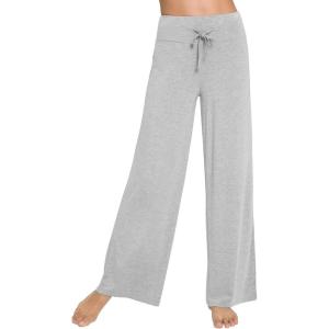 image:imageWiWi Pajama Pants for Women Bamboo Viscose Super Soft Bottoms Plus Size Cooling Wide Leg Casual Lounge Yoga Sweatpants S4XAlight Heather Grey