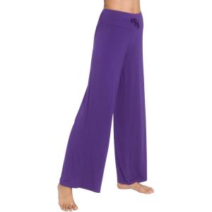 image:imageWiWi Pajama Pants for Women Bamboo Viscose Super Soft Bottoms Plus Size Cooling Wide Leg Casual Lounge Yoga Sweatpants S4XAlilac