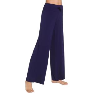 image:imageWiWi Pajama Pants for Women Bamboo Viscose Super Soft Bottoms Plus Size Cooling Wide Leg Casual Lounge Yoga Sweatpants S4XAnavy