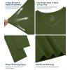 image:imageWiWi Nightgowns for Women Bamboo Viscose Cooling Sleepwear Super Soft Satin V Neck Sleepshirts Long Sleeve Nightshirt S4XAarmy Green
