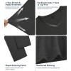 image:imageWiWi Nightgowns for Women Bamboo Viscose Cooling Sleepwear Super Soft Satin V Neck Sleepshirts Long Sleeve Nightshirt S4XAcharcoal Heather