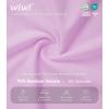image:imageWiWi Nightgowns for Women Bamboo Viscose Cooling Sleepwear Super Soft Satin V Neck Sleepshirts Long Sleeve Nightshirt S4XAlight Purple