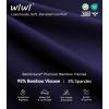 image:imageWiWi Nightgowns for Women Bamboo Viscose Cooling Sleepwear Super Soft Satin V Neck Sleepshirts Long Sleeve Nightshirt S4XAnavy
