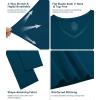 image:imageWiWi Nightgowns for Women Bamboo Viscose Cooling Sleepwear Super Soft Satin V Neck Sleepshirts Long Sleeve Nightshirt S4XApeacock Blue