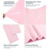 image:imageWiWi Nightgowns for Women Bamboo Viscose Cooling Sleepwear Super Soft Satin V Neck Sleepshirts Long Sleeve Nightshirt S4XApink