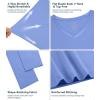 image:imageWiWi Nightgowns for Women Bamboo Viscose Cooling Sleepwear Super Soft Satin V Neck Sleepshirts Long Sleeve Nightshirt S4XAsky Blue