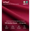 image:imageWiWi Nightgowns for Women Bamboo Viscose Cooling Sleepwear Super Soft Satin V Neck Sleepshirts Long Sleeve Nightshirt S4XAwine Red