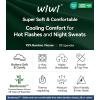 image:imageWiWi Nightgowns for Women Bamboo Viscose Cooling Sleepwear Super Soft Satin V Neck Sleepshirts Long Sleeve Nightshirt S4XBdeep GreenEye