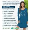 image:imageWiWi Nightgowns for Women Bamboo Viscose Cooling Sleepwear Super Soft Satin V Neck Sleepshirts Long Sleeve Nightshirt S4XBteal BlueCat