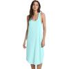 image:imageWiWi Nightgowns for Women Bamboo Viscose Super Soft Sleeveless Racerback Night Shirts Plus Size Cooling Sleepshirts S4XAaqua