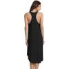 image:imageWiWi Nightgowns for Women Bamboo Viscose Super Soft Sleeveless Racerback Night Shirts Plus Size Cooling Sleepshirts S4XAblack