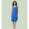 image:imageWiWi Nightgowns for Women Bamboo Viscose Super Soft Sleeveless Racerback Night Shirts Plus Size Cooling Sleepshirts S4XAbright Blue
