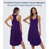 image:imageWiWi Nightgowns for Women Bamboo Viscose Super Soft Sleeveless Racerback Night Shirts Plus Size Cooling Sleepshirts S4XAdark Purple