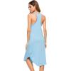 image:imageWiWi Nightgowns for Women Bamboo Viscose Super Soft Sleeveless Racerback Night Shirts Plus Size Cooling Sleepshirts S4XApale Blue
