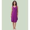 image:imageWiWi Nightgowns for Women Bamboo Viscose Super Soft Sleeveless Racerback Night Shirts Plus Size Cooling Sleepshirts S4XApurple