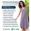 image:imageWiWi Nightgowns for Women Bamboo Viscose Super Soft Sleeveless Racerback Night Shirts Plus Size Cooling Sleepshirts S4XAviolet