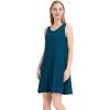image:imageWiWi Nightgowns for Women Bamboo Viscose Super Soft Sleeveless Racerback Night Shirts Plus Size Cooling Sleepshirts S4XCpeacock Blue