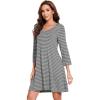 A-heather Grey Stripe