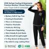 image:imageWiWi Bamboo Viscose Pajamas Set for Women Cooling Long Sleeve Sleepwear Super Soft Loungewear Pjs Jogger Pants Lounge SXXLAblack