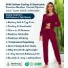 image:imageWiWi Bamboo Viscose Pajamas Set for Women Cooling Long Sleeve Sleepwear Super Soft Loungewear Pjs Jogger Pants Lounge SXXLAwine