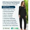 image:imageWiWi Bamboo Viscose Pajamas Set for Women Cooling Long Sleeve Sleepwear Super Soft Loungewear Pjs Jogger Pants Lounge SXXLBblack
