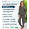 image:imageWiWi Bamboo Viscose Pajamas Set for Women Cooling Long Sleeve Sleepwear Super Soft Loungewear Pjs Jogger Pants Lounge SXXLBiron Grey