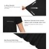 image:imageWiWi Bamboo Viscose Pajamas for Women Super Soft Cooling Loungewear Short Sleeve Tops and Long Pants Sleepwear SXXLDblack