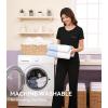 image:imageWiWi Bamboo Viscose Pajamas for Women Super Soft Cooling Loungewear Short Sleeve Tops and Long Pants Sleepwear SXXLDblack