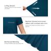 image:imageWiWi Bamboo Viscose Pajamas for Women Super Soft Cooling Loungewear Short Sleeve Tops and Long Pants Sleepwear SXXLDpeacock Blue