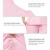 image:imageWiWi Bamboo Viscose Pajamas for Women Super Soft Cooling Loungewear Short Sleeve Tops and Long Pants Sleepwear SXXLDpink