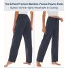 image:imageWiWi Pajama Pants for Women Viscose from Bamboo Super Soft Wide Leg Cooling Sweatpants Drawstring Bottoms Sleep Pj Pant SXXLAcharcoal