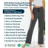 image:imageWiWi Pajama Pants for Women Viscose from Bamboo Super Soft Wide Leg Cooling Sweatpants Drawstring Bottoms Sleep Pj Pant SXXLAcharcoal Heather