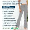image:imageWiWi Pajama Pants for Women Viscose from Bamboo Super Soft Wide Leg Cooling Sweatpants Drawstring Bottoms Sleep Pj Pant SXXLAheather Grey