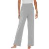 image:imageWiWi Pajama Pants for Women Viscose from Bamboo Super Soft Wide Leg Cooling Sweatpants Drawstring Bottoms Sleep Pj Pant SXXLAlight Heather Grey