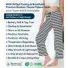 image:imageWiWi Pajama Pants for Women Viscose from Bamboo Super Soft Wide Leg Cooling Sweatpants Drawstring Bottoms Sleep Pj Pant SXXLAwhite Stripe on Black
