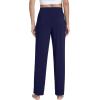 image:imageWiWi Pajama Pants for Women Viscose from Bamboo Super Soft Wide Leg Cooling Sweatpants Drawstring Bottoms Sleep Pj Pant SXXLCnavy