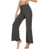 image:imageWiWi Pajama Pants for Women Viscose from Bamboo Super Soft Wide Leg Cooling Sweatpants Drawstring Bottoms Sleep Pj Pant SXXLEiron Grey