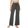 image:imageWiWi Pajama Pants for Women Viscose from Bamboo Super Soft Wide Leg Cooling Sweatpants Drawstring Bottoms Sleep Pj Pant SXXLEiron Grey