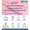 image:imageWiWi Soft Pajamas Set for Women Button Down Short Pajama Sets Plus Size Pjs Sleepwear Viscose from Bamboo S4XAmisty Rose
