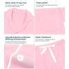 image:imageWiWi Soft Pajamas Set for Women Button Down Short Pajama Sets Plus Size Pjs Sleepwear Viscose from Bamboo S4XAmisty Rose