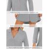 image:imageWiWi Super Soft Cooling Nightgowns for Women Bamboo Viscose Long Sleeve Sleep Shirt Button Down Boyfriend Sleepwear SXXLHeather Grey