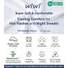 image:imageWiWi Super Soft Cooling Nightgowns for Women Bamboo Viscose Long Sleeve Sleep Shirt Button Down Boyfriend Sleepwear SXXLPure White