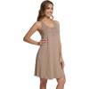 image:imageWiWi Viscose Bamboo Nightgowns for Women Cooling Tank Gowns Super Soft Sleeveless Sleep Shirts SXXLCamel