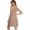 image:imageWiWi Viscose Bamboo Nightgowns for Women Cooling Tank Gowns Super Soft Sleeveless Sleep Shirts SXXLCamel