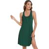 image:imageWiWi Viscose Bamboo Nightgowns for Women Cooling Tank Gowns Super Soft Sleeveless Sleep Shirts SXXLFence Green