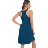 image:imageWiWi Viscose Bamboo Nightgowns for Women Cooling Tank Gowns Super Soft Sleeveless Sleep Shirts SXXLPeacock Blue