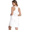 image:imageWiWi Viscose Bamboo Nightgowns for Women Cooling Tank Gowns Super Soft Sleeveless Sleep Shirts SXXLWhite Stars